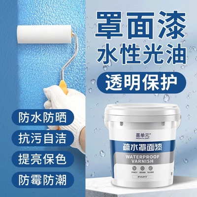 【耐擦洗3000次】防水透明罩面漆