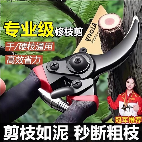 园艺修枝剪专业级工艺艺园剪刀剪枝条果树专用高效省力果林花园剪 - 封面