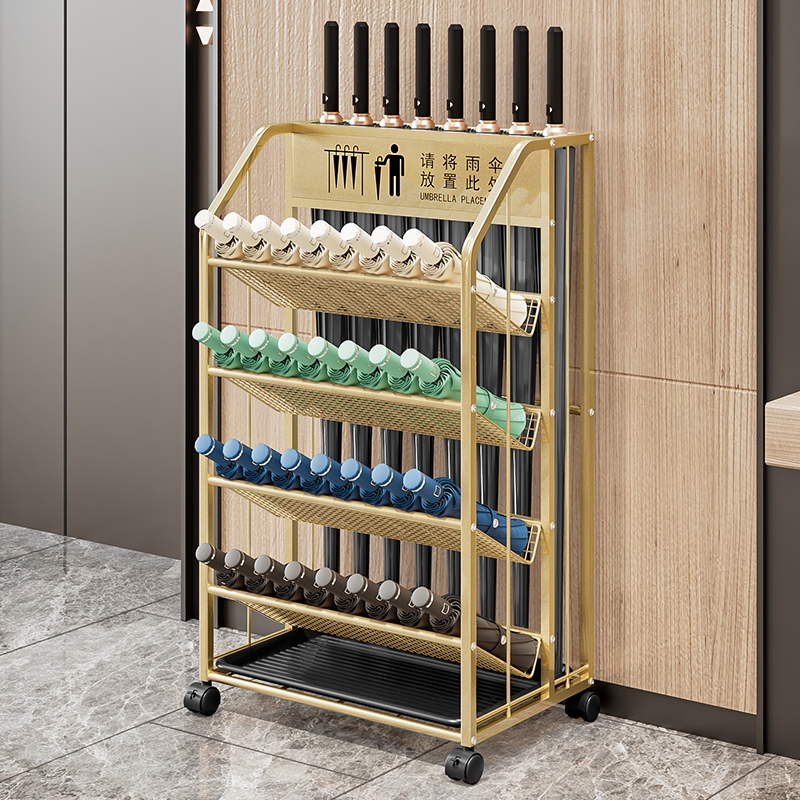 雨伞收纳架商用售楼部挂放伞置物架子酒店大堂专用雨伞架门口商铺