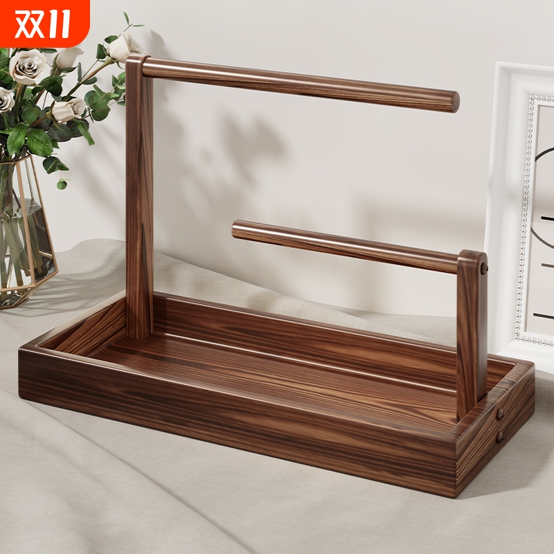 实木手串展示架首饰项链手链收纳盒饰品文玩放置架水晶手镯手表架