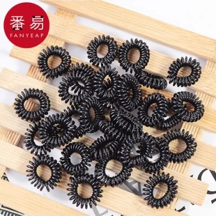 10Y发圈 扎头发气质无痕头绳简约网红小号森系女橡 电话线AA1S40