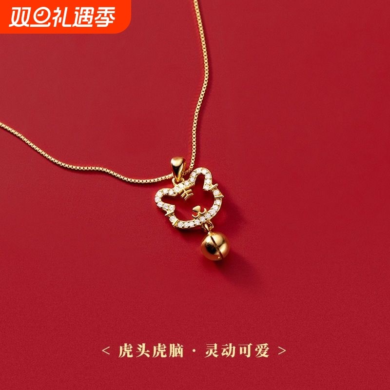 单独吊坠单坠女纯银项链彩金坠子不含链18K玫瑰金彩金吊坠配饰品