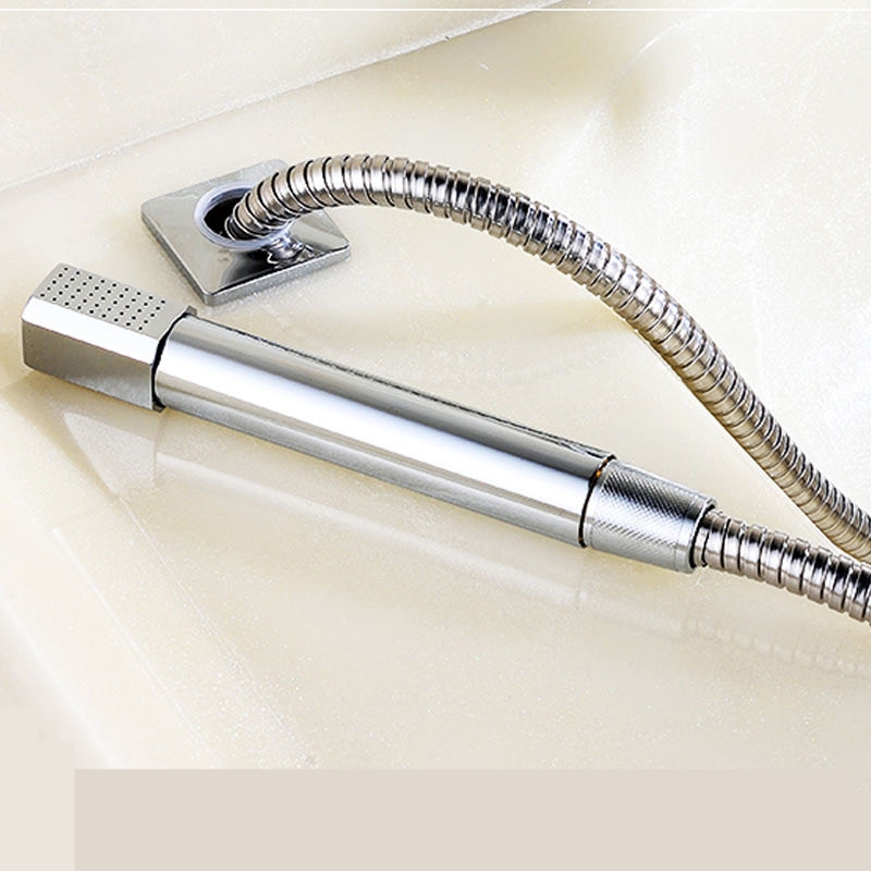 浴室柜铜喷头不锈钢花洒淋浴洗头软管手喷抽拉式洗脸盆莲蓬头全铜