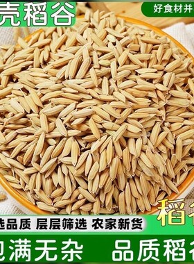 稻谷水稻稻子带壳粮食喂鸡鸭鹅鸽鸟仓鼠宠物饲料大米谷子玉米新鲜