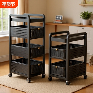 书包置物架可移动小推车收纳柜书桌下多层神器厨房书本卧室多功能