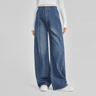 子春秋款 长裤 无托腹布直筒阔腿牛仔裤 2025新款 早秋外穿 秋装 孕妇裤