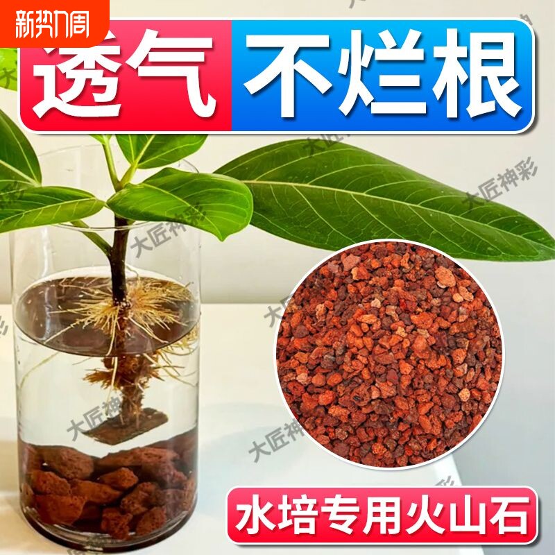 【水培专用火山石】营养土透气铺面石鱼缸造景底砂碗莲铜钱草种植