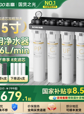 志高商用净水器大流量咖啡奶茶店直饮厨房自来水超滤商业净水机新