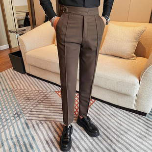 2026新款 商务休闲正装 裤 男式 直筒修身 春款 子男士 西0318k 垂感西裤