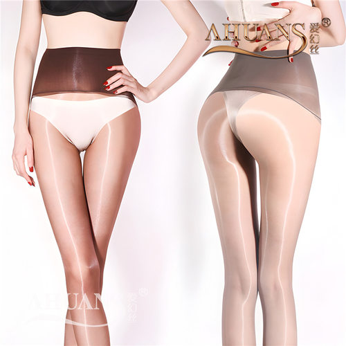 爱幻丝「蝉」1D超薄360无缝极光油亮丝袜性感诱惑丝滑连裤袜油光