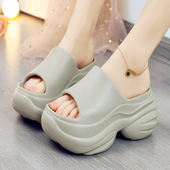 厚底拖鞋 女士外穿 室内家居家增高小个子沙滩凉拖鞋 女2025新款 夏季