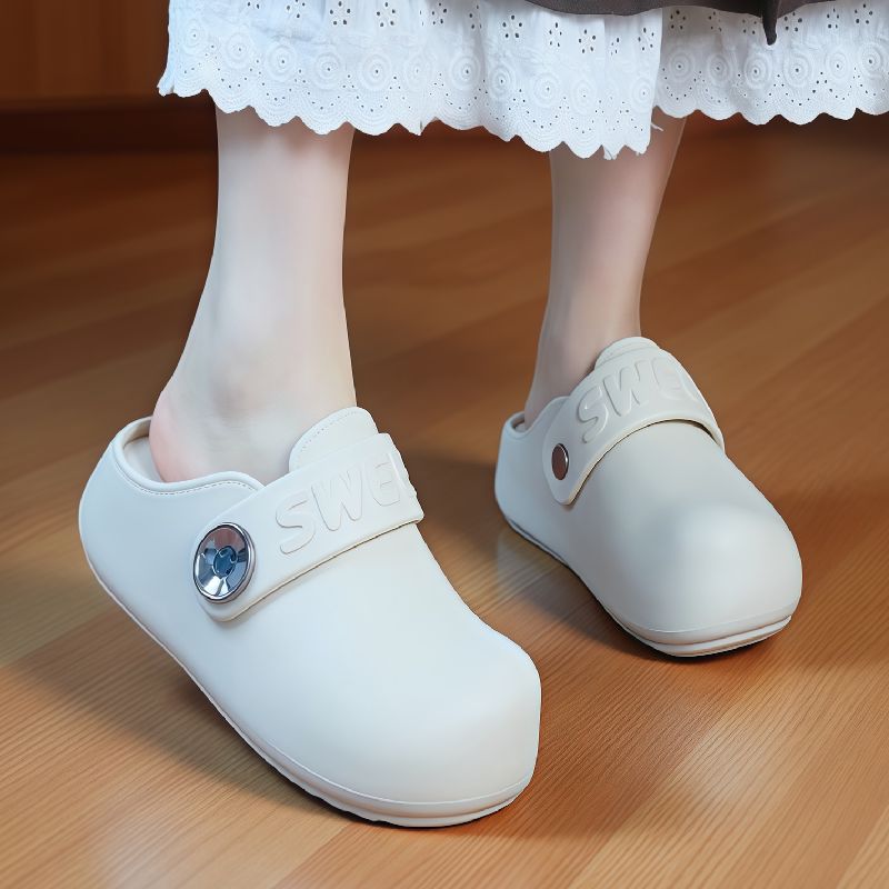 勃肯鞋女2026新款春季厚底增高乐福鞋软底一脚蹬豆豆早春单鞋