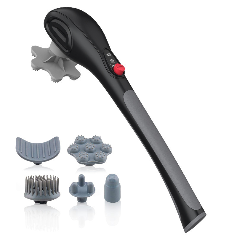 跨境海豚按摩器手持腰部按摩仪敲背锤全身电动按摩棒健身按摩捶