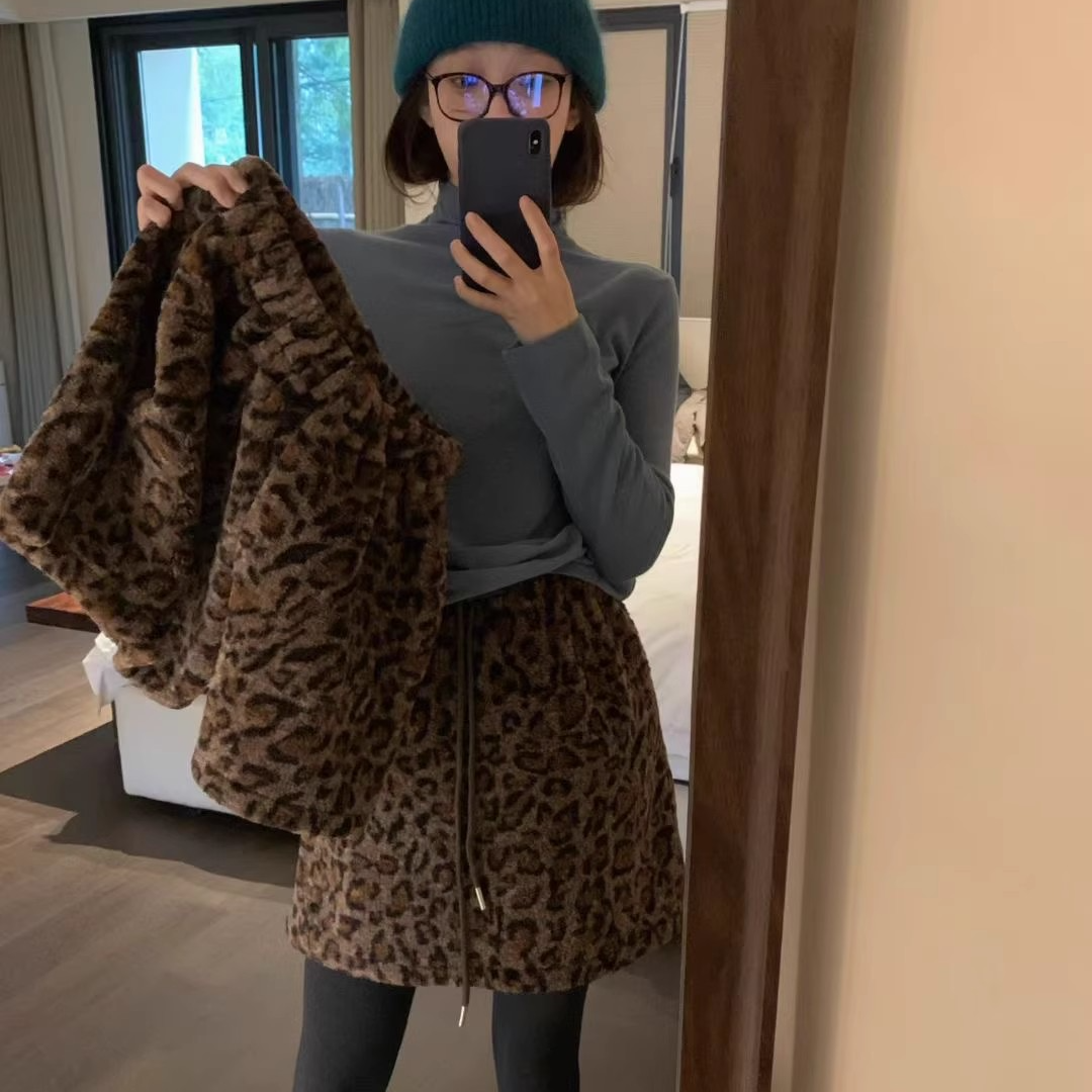 高端货~豹纹系列羊羔毛半身裙/短裤韩国冬季加厚保暖毛毛下装女,女装/女士精品,半身裙,淘宝优惠券,粉丝福利购,淘宝优惠卷