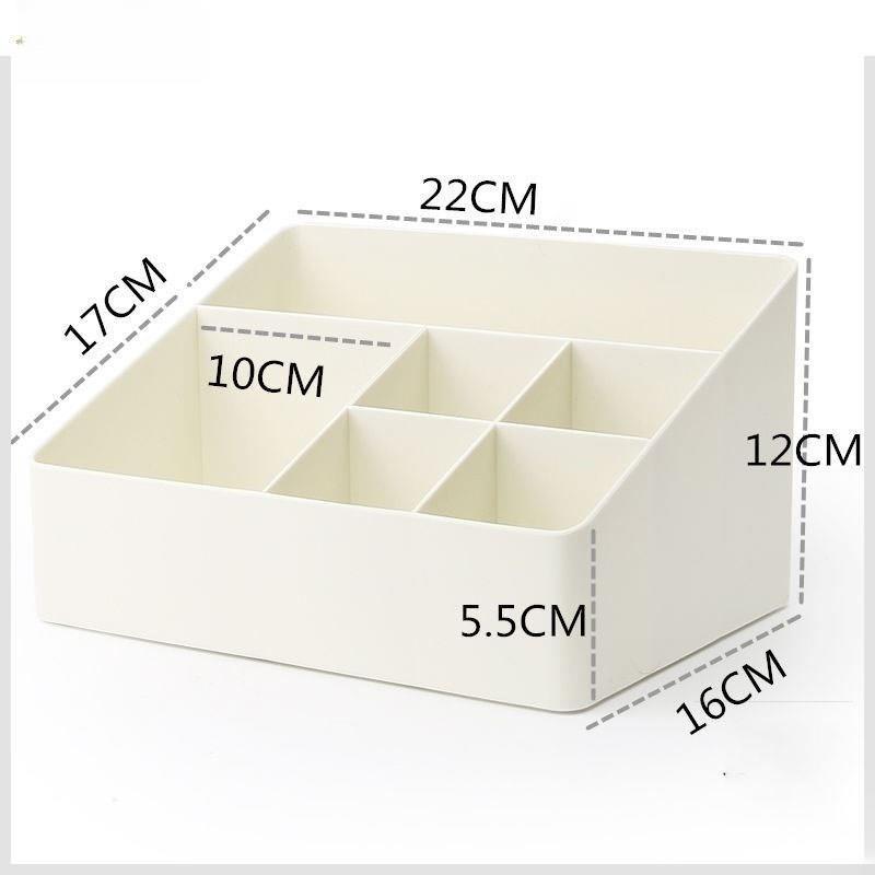 桌面收纳盒大容量化妆品分类整理遥控器杂物笔筒客厅分格储物盒子