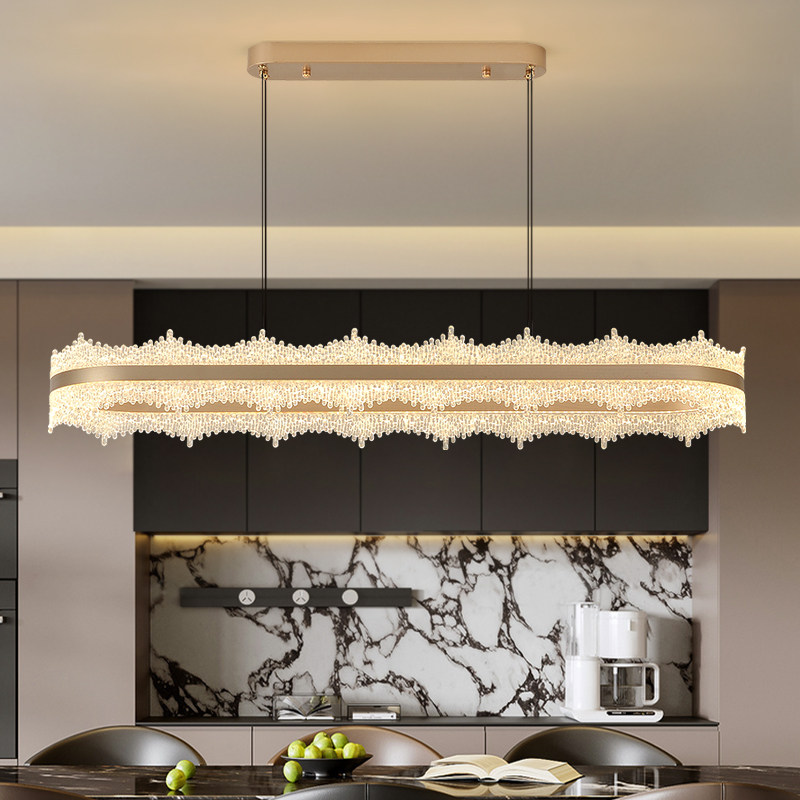 2026新款餐厅吊灯现代简约创意个性吊球椭圆餐桌吧台轻奢高级感灯