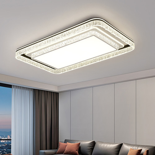 客厅灯现代简约大气长方形吸顶灯