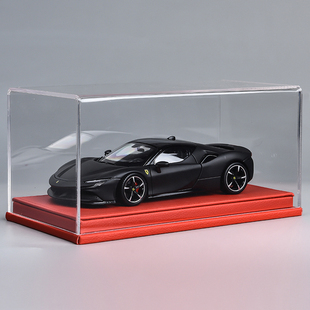 法拉利SF90汽车模型仿真合金车模收藏摆件生日礼物电视柜摆件装饰