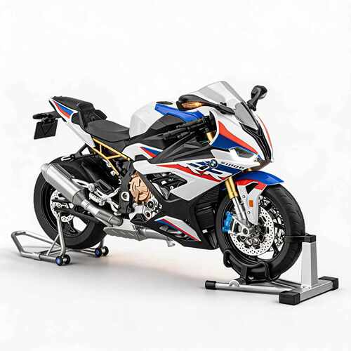 16宝马双R1000合金遥控喷雾车模