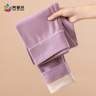 宝宝中大童高腰薄绒裤 女童德绒保暖裤 加绒儿童秋冬内穿打底棉毛裤