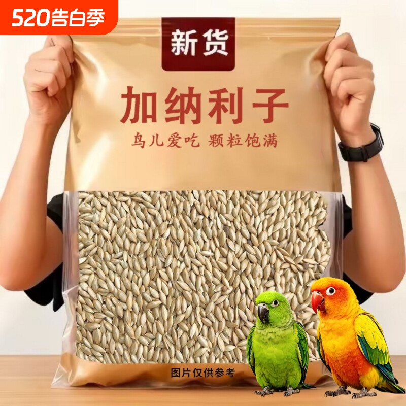 鹦鹉鸟食饲料加纳利子白尖粟金丝雀玄凤虎皮抗寒黄雀高蛋白鸟粮