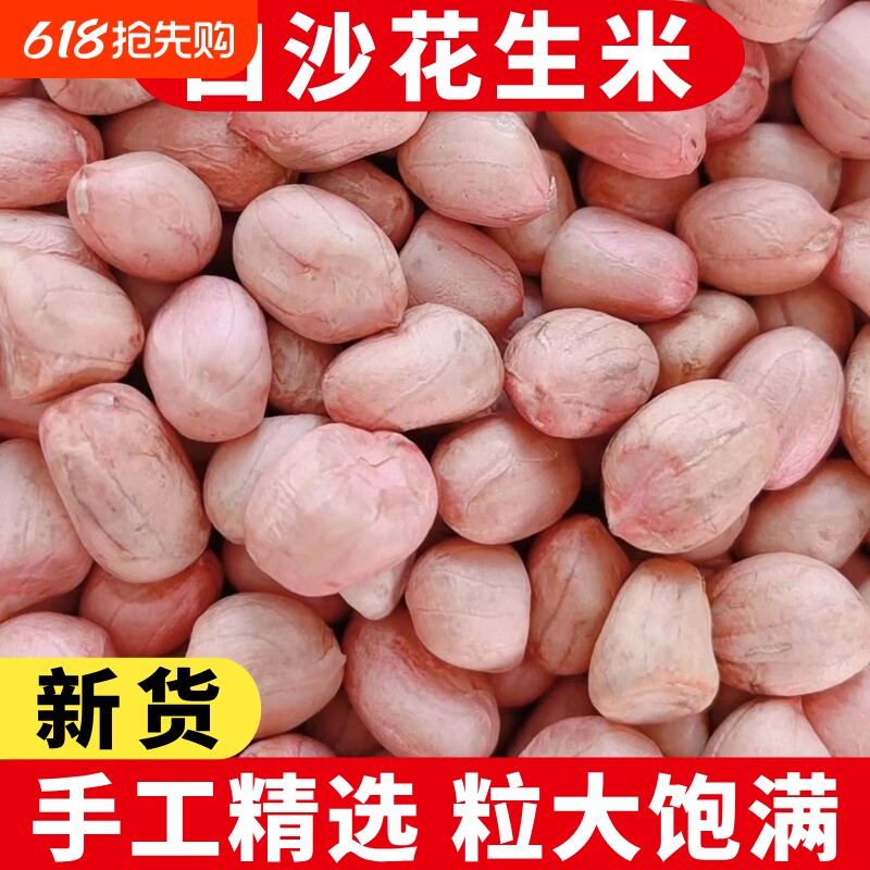 白沙花生米2025年新货生花生米5斤大粒农家新鲜饱满不带壳花生仁