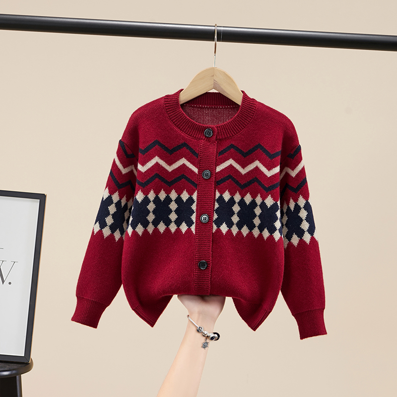 开衫哆布哆男女童休闲春秋