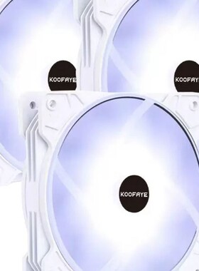 白光主机LED彩灯固色大4P静音散热机箱风扇PC Case Fan 3in1 Box