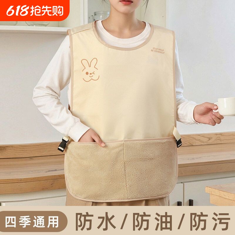 马甲围裙厨房家用做饭防水防油年轻款高颜值围腰坎肩女年轻款外穿