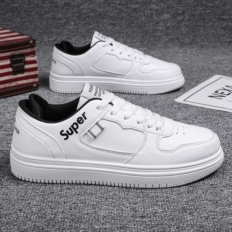 小白鞋男鞋春季百搭透气运动百搭潮流板鞋男生潮鞋休闲鞋鞋子男款