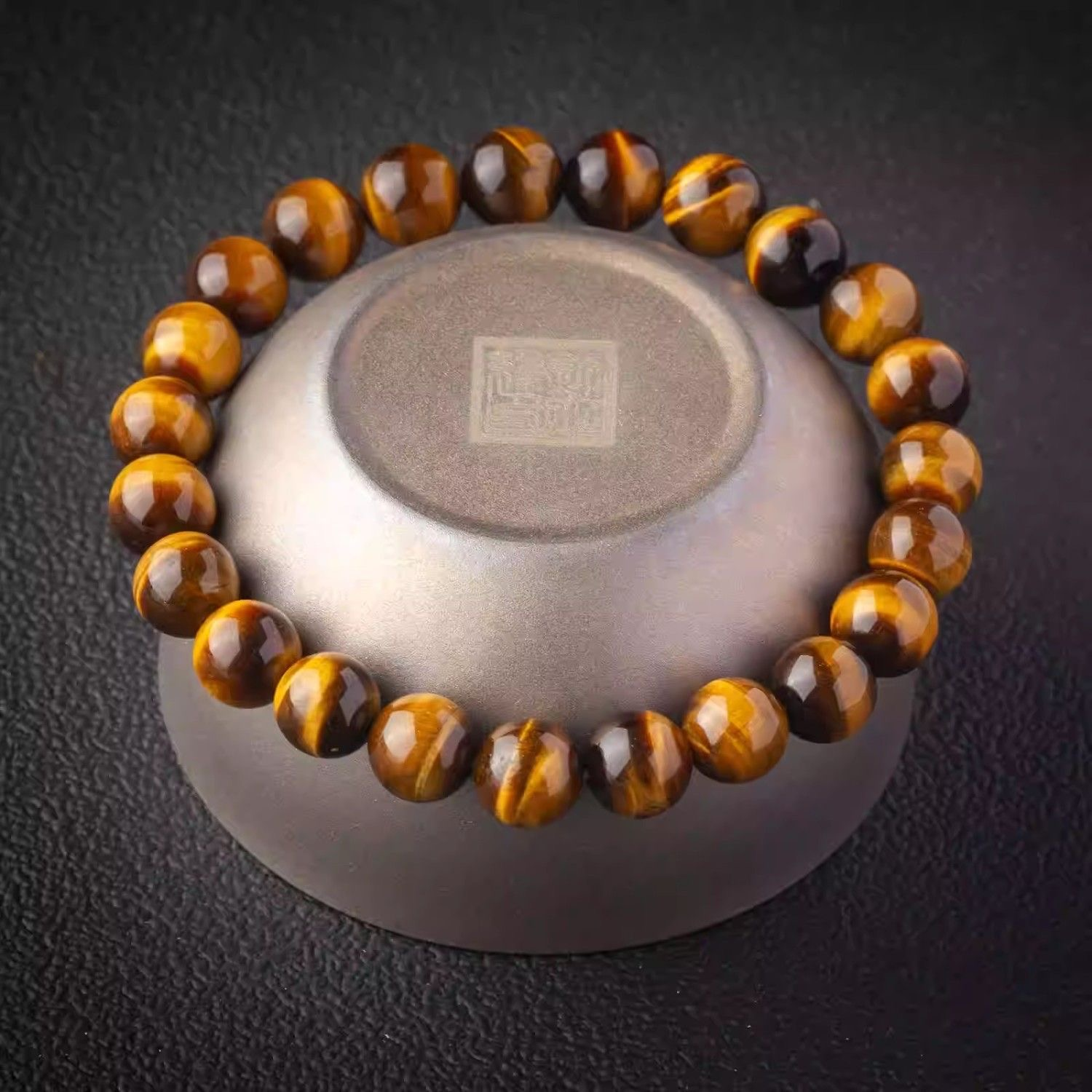 黄虎眼手链6-16木变石单圈手串水晶饰品情侣新款时尚首饰