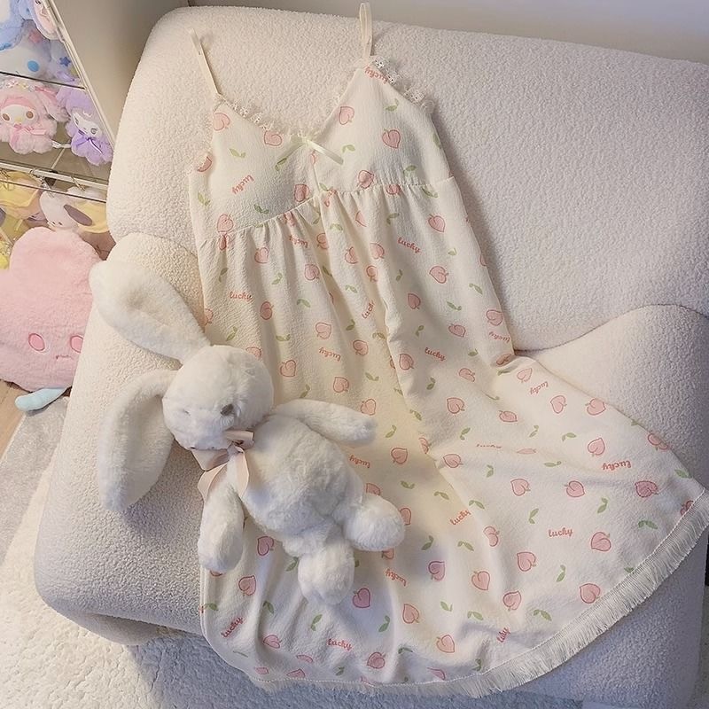 纯欲睡裙夏季女吊带胸垫睡衣夏天甜美可爱春秋款家居服新款上新