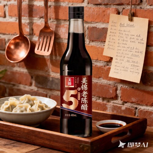 美锦老陈醋5度400ML家庭装食醋厨房凉拌饺子醋酿造包邮家用食用
