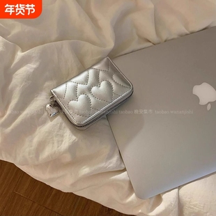 2025年新款可爱爱心卡包女生韩系ins证件包高颜值防消磁多卡位女