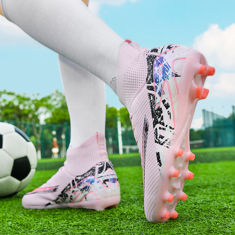 世界杯梅西刺客15足球鞋男童女成人学生儿童青少年AG长钉TF碎钉鞋
