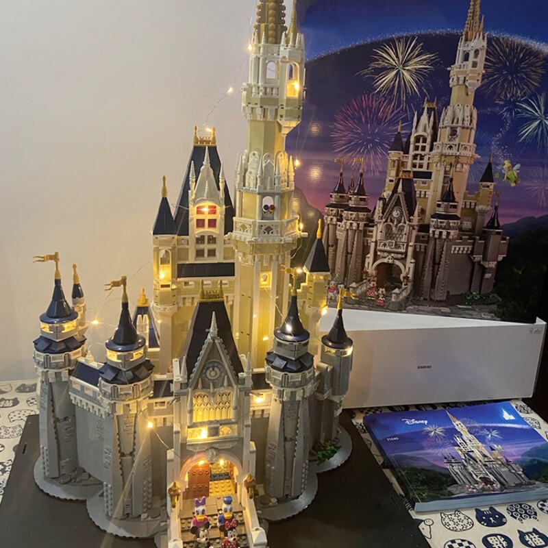 公主城堡积木别墅迪士尼女生系列街景建筑成年高难度拼装玩具礼物