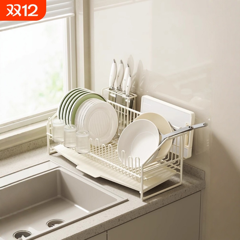 厨房水槽台面碗筷沥水篮碗碟沥水架置物架碗架碗盘水杯收纳架子