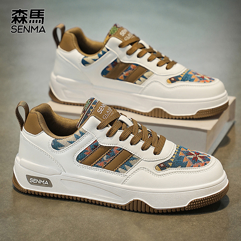 男鞋2025新款夏季运动休闲低帮板鞋男士软底增高百搭小白潮鞋