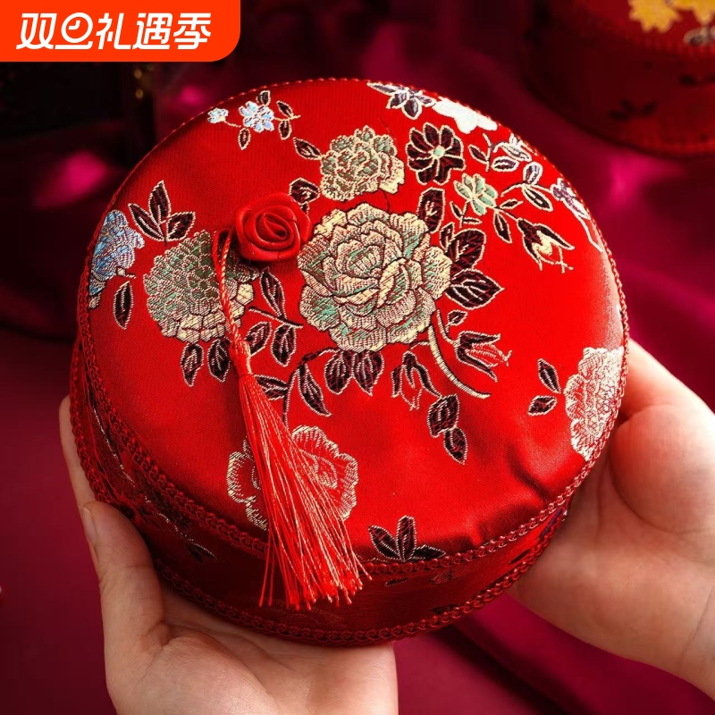 针线盒结婚嫁妆豪华刺绣套装高端轻奢针线包便携陪嫁物品女方全套