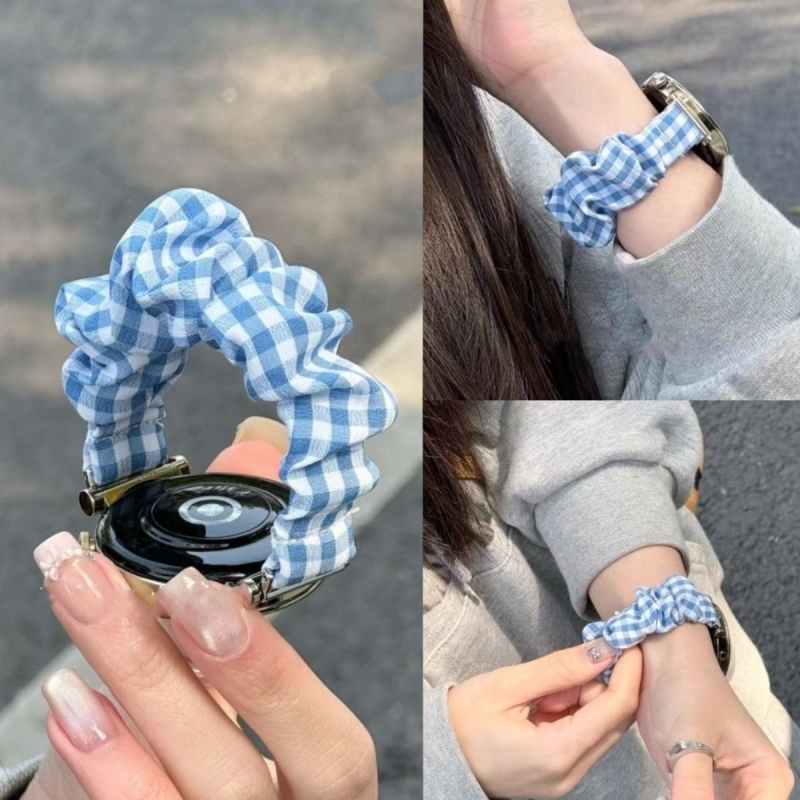 新款蓝色大肠发圈表带适用华为GT5pro表带GT4/3proGT2gt1watch4