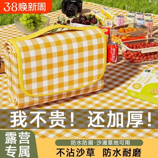 野餐垫防潮垫加厚户外野炊野营沙滩帐篷地垫春游坐垫防水草坪垫子