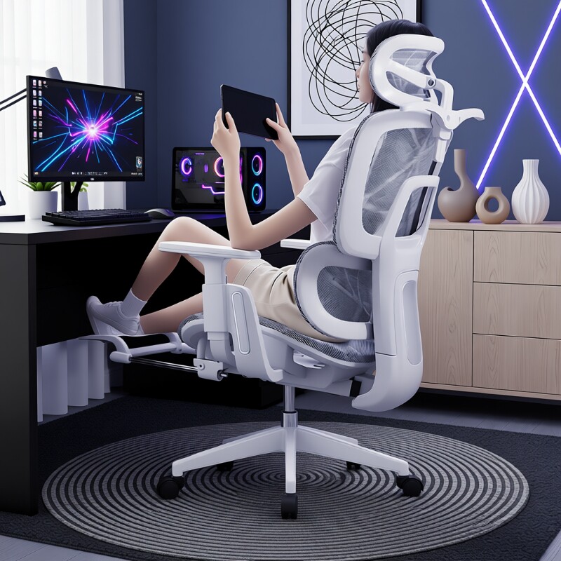 人体工学椅子护腰电脑椅家用舒适久坐电竞椅子男生可躺办公室座椅