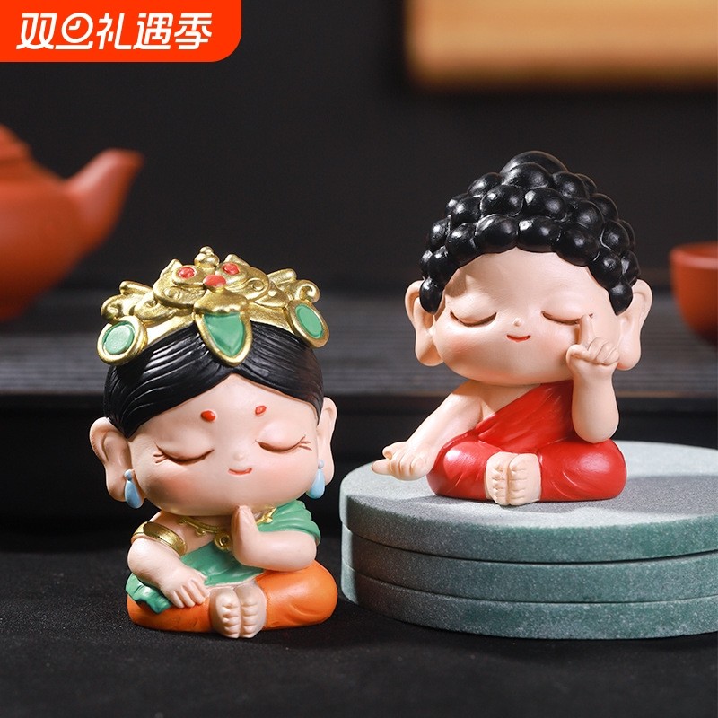 国潮福星小摆件家居车载桌面装饰品树脂摆件潮玩手办创意摆设礼品