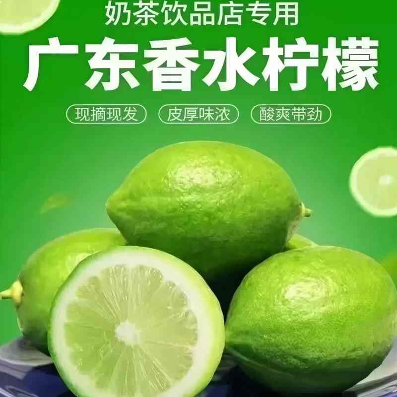 奶茶店柠檬茶广东香水柠檬商用新鲜无籽清香一级发货保鲜膜薄皮