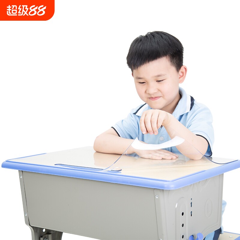 小学生写字台透明水晶板书桌垫图片