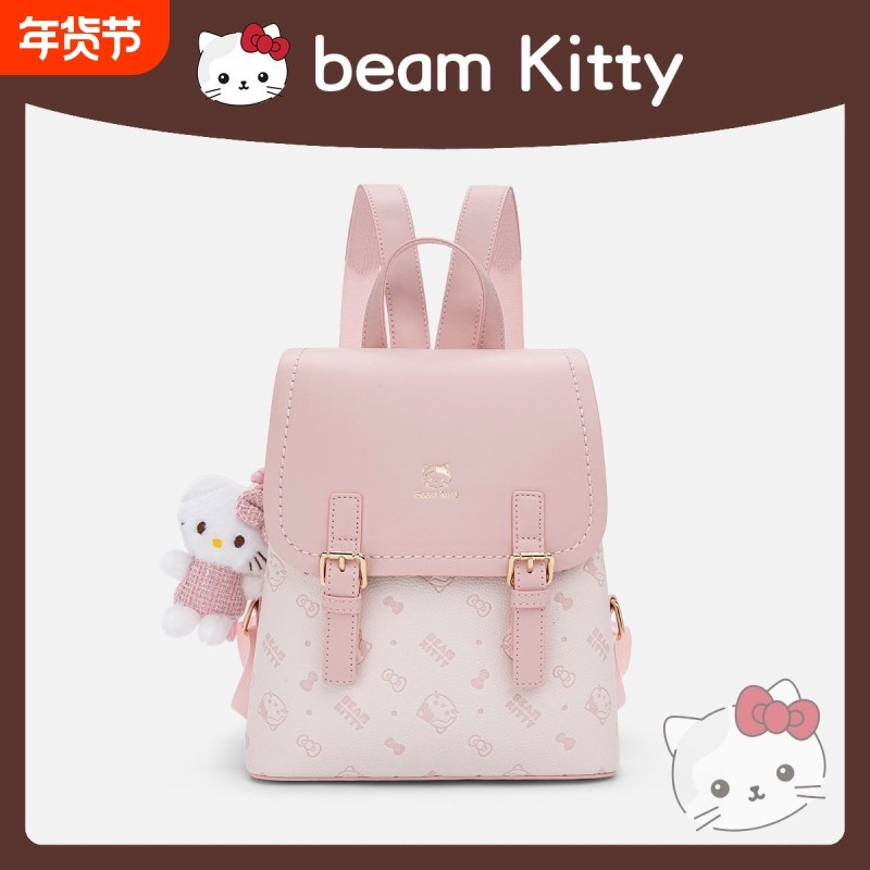 包包女包2025新款潮小众高级感多巴胺双肩包女大学生轻便旅行背包