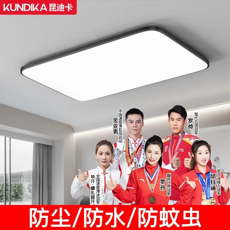 高亮三防吸顶灯led防水防虫防尘超薄简约家用客厅卧室餐厅厨房灯