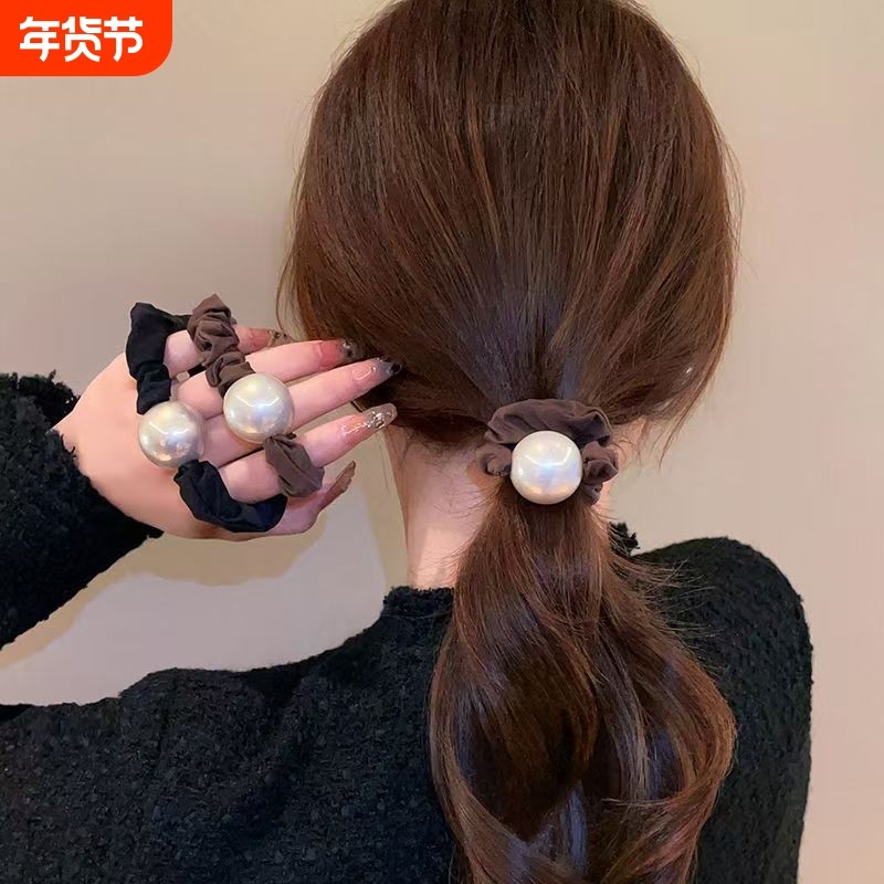 珍珠大肠发圈高级感新年红色发绳高弹力马尾头绳扎发头饰短发卷发,饰品/流行首饰/时尚饰品新,发饰,淘宝优惠券,粉丝福利购,淘宝优惠卷