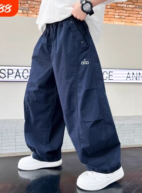 男童夏季薄款工装长裤