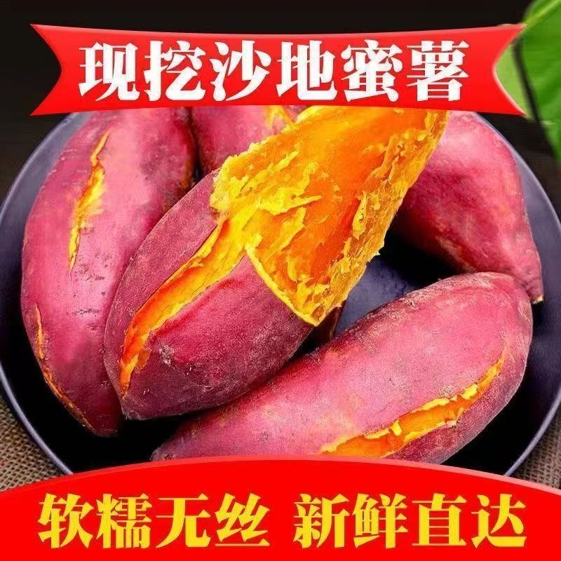 【太便宜】沙地蜜薯红薯新鲜板栗薯红番薯地瓜现挖蔬菜批发新鲜